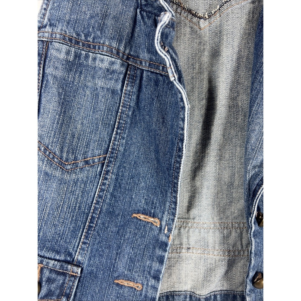 Carols Denims Vest‎ Sz Large Metal Buttons - Picture 4 of 16